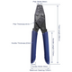 ATD WST-85212 Open Barrel Adjustable Crimping Ratchet Tool For Non-Insulated Terminals 