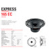 BLAM-165EC BLAM EXPRESS 165mm (6.5") 2 Ohm High Quality Coaxial Speakers 120 Watts