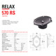 BLAM-570RS BLAM RELAX (5 X 7 INCH) High Quality 2-Way Component Speakers 150 Watts