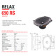 BLAM-690RS BLAM RELAX (6 X 9 INCH) High-Quality 2-Way Component Speakers 150 Watts