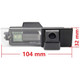 ATD BMW6 720p AHD CVBS Rear Reverse Camera Number Plate Light For BMW 1/6 Series X5 Z4 & Mini R55 R60 R61