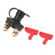 ATD CAR-27833 Auto Truck Boat Battery Isolator Disconnect Cut Off Power Kill Switch with Removable 2-Key DC12V/24V