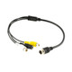 ATD CCA-18511 Aviation Adapter 4 Pin To  2 RCA Female & DC Female Connector Cable With Male Adaptor