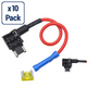 ATD WSC-83227/X10 - x10 Mini Fuse Thief Tap Circuit Blade Piggyback Spur (MINI ACN)