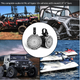 Recoil R4 Marine & Power-Sports 4-inch (100mm) 200 Watt Pair Speaker Audio System Motorsports