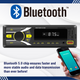 ITB D3107 Mechless Single DIN Bluetooth Dual USB Car Modern Style Radio Universal Fit Stereo