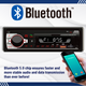 ITB HS520 Mechless Single DIN Bluetooth Dual USB Car Modern Style Radio Universal Fit Stereo