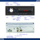 ITB D205 Mechless Single DIN Bluetooth Dual USB Car Modern Style Radio Universal Fit Stereo