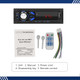 ITB D205 Mechless Single DIN Bluetooth Dual USB Car Modern Style Radio Universal Fit Stereo