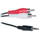 ATD RCA-32004 AUX 3.5mm Jack Male Port To Phono RCA Cable 2 Male Audio Lead Stereo 1.2m