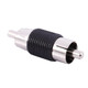 ATD RCA-32210 Male RCA Coupler Barrel Joiner Straight AV Phono Male To Male Video Connector