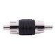 ATD RCA-32210 Male RCA Coupler Barrel Joiner Straight AV Phono Male To Male Video Connector