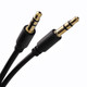 ATD AUX-24360 Gold 3.5mm to 3.5mm AUX-In Jack Audio Transfer Cable Lead For Smart Phones 3m