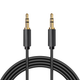 ATD AUX-24361 Gold 3.5mm to 3.5mm AUX-In Jack Audio Transfer Cable Lead For Smart Phones 5m