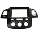 ATD RFP-22987 Perfect Fit 9" HU Screen Fascia Panel For Toyota Hilux Mk7 2004-2012 Manual A/C