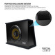 Recoil LAS12 12" Shallow Under-Seat Active Powered Subwoofer with Built-in Amplifier 200W RMS