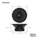 Recoil RMB8-4P 8 Inch Midbass PRO Speaker 250 Watts RMS / 500 Watts Max 4 Ohm Door/Rear