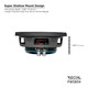 Recoil PWS8D4 8" Dual 4-Ohm Audio Carbon Fiber Subwoofer 250 Watts RMS / 500 Watts