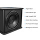 Recoil RS12 Echo Series Single 12" Preloaded Vented Subwoofer Enclosure 300W RMS / 600W
