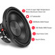 Recoil RW10D4 Echo Series 10" Dual 4-Ohm Audio Subwoofer 250 Watts RMS / 500 Watts