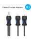 Recoil R1M2F Echo Series OFC RCA Y-Adapter 1 Male to 2 Female 2-Pack With Noise Reduction (0.3m)