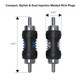 Recoil RCC-M8 8-Pack RCA Male to RCA Male Adapters For Cable Extension and Signal Transfer