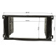 ATD RFP-50876B Double DIN Car Radio Fascia Frame Panel Ford With Sony/Oval Radio In Black