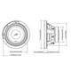 Alpine S2-W8D4 8" (200mm) Sub 300W RMS Dual Voice Coil Subwoofer 900W Peak Power