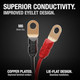 NOCO GC002 X-Connect Eyelet Terminal Connector Battery Lead with Fuse For Genius Charger M6