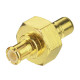 ATD BCA-55143 Gold Plated SMB Male to MCX Male Straight Plug Adapter GPS DAB RF LAN