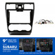 Alpine INE-AW409S Perfect Fit 9" CarPlay Android Auto Head Unit Kit For Subaru Various (2012-15)