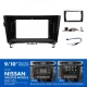 Alpine INE-AX809 Perfect Fit 9" CarPlay Android Auto Head Unit Kit For Nissan Models (2014-22)