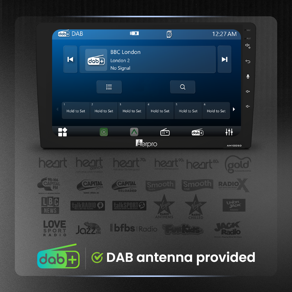 Aerpro AM105D DAB+ Digital Radio