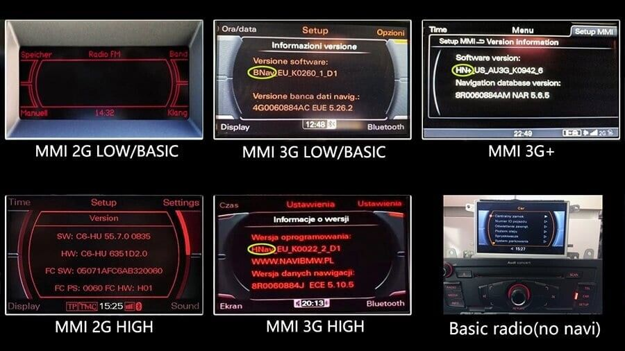 AUDI Q5 8R Kabelsatz Radio auf MMI3G MMI3G+ plus Navigation
