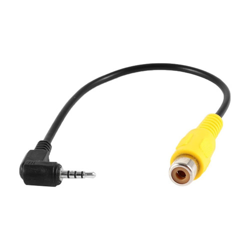 ATD RCA-32124 2.5mm AV-IN To Female RCA Jack Camera TRS Input