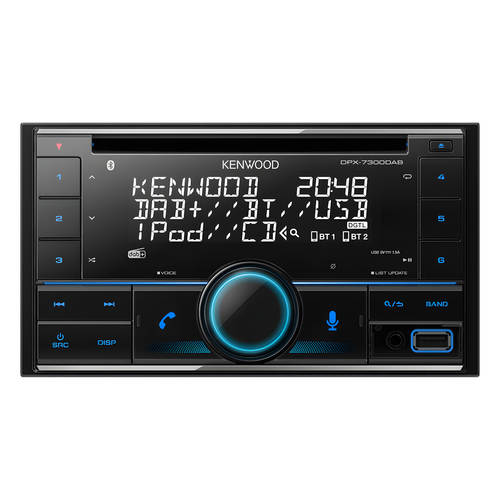 Kenwood DPX-7300DAB Double DIN Head Unit With CD Player Bluetooth