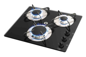 CAN 3 Burner Gas Hob Crystal Finish CAN 3 Burner Gas Hob Crystal Finish
