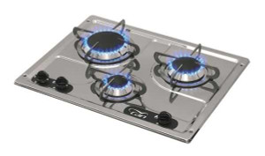 CAN 3 Burner Gas Hob Stainless Steel CAN 3 Burner Gas Hob Stainless Steel