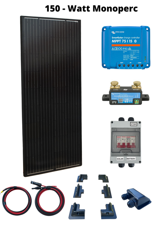 150 Watt Solar Kit, Victron (Full Black)