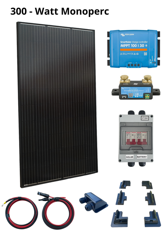 300 Watt Solar Kit, Victron (Full Black)