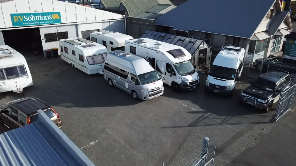 Campervan conversion in progress