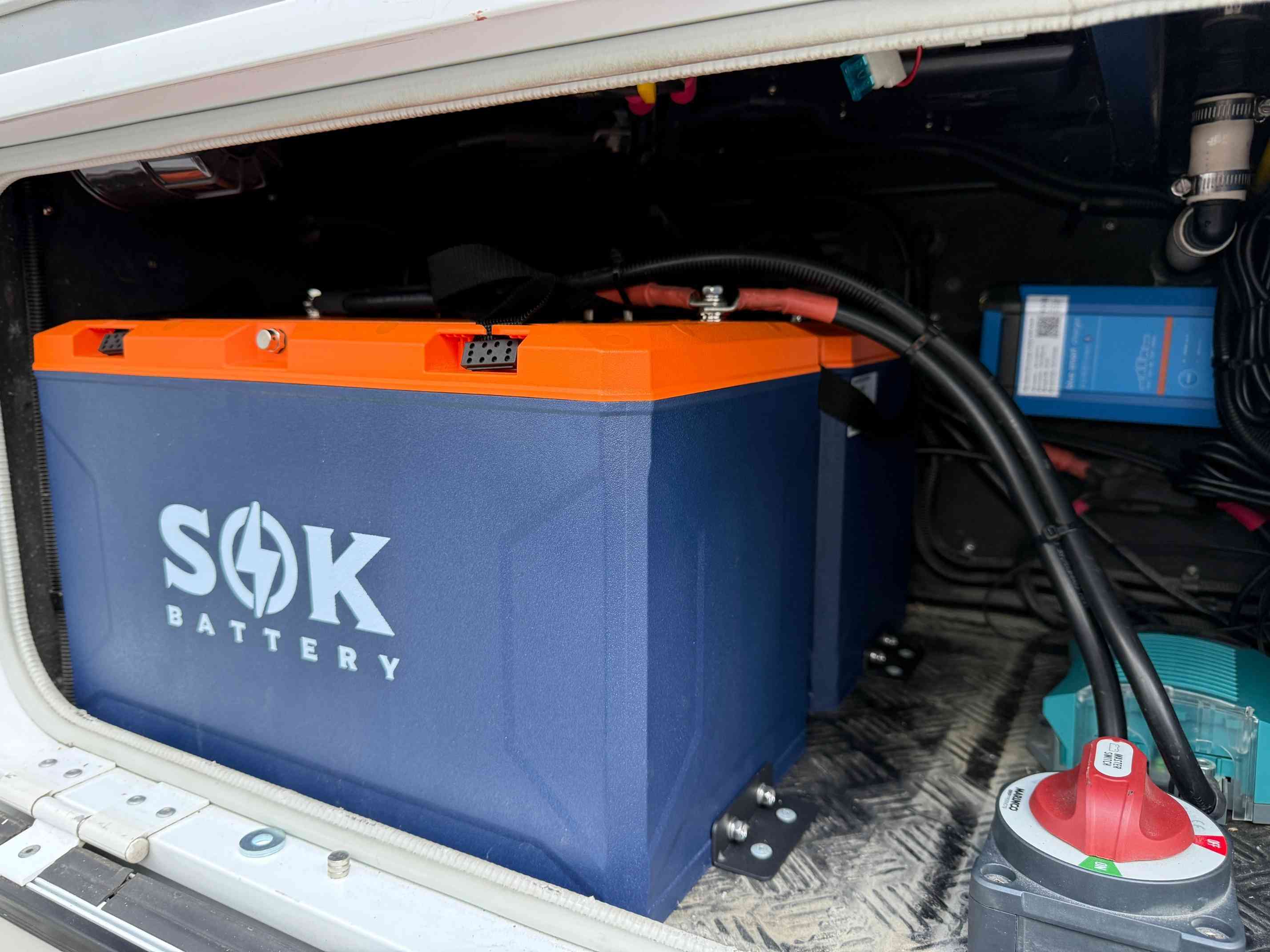 Lithium battery upgrade installed in a caravan by RV Solutions