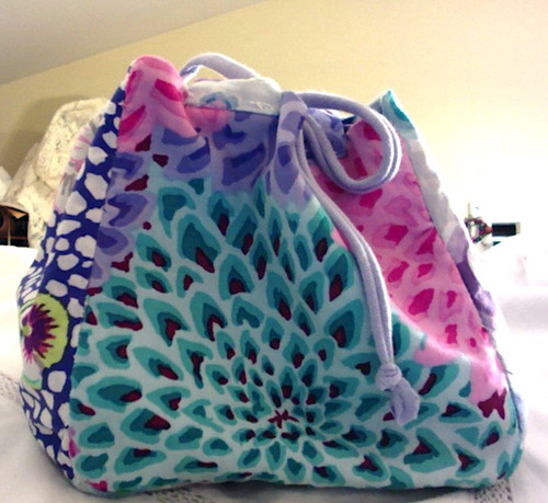 Bright Floral Kinchaku Bag