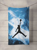 michael jordan blue 23 jump Custom Towel