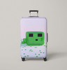 Minecraft Game Green Candy Luggage Cover