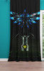 Eagle Triforce Black Legend of Zelda window Curtain