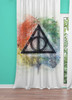 deathly hollow severus snape full color window Curtain