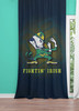 notre dame green figt window Curtain