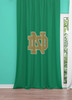 notre dame green radial window Curtain