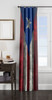 puerto rico flag texture window Curtain